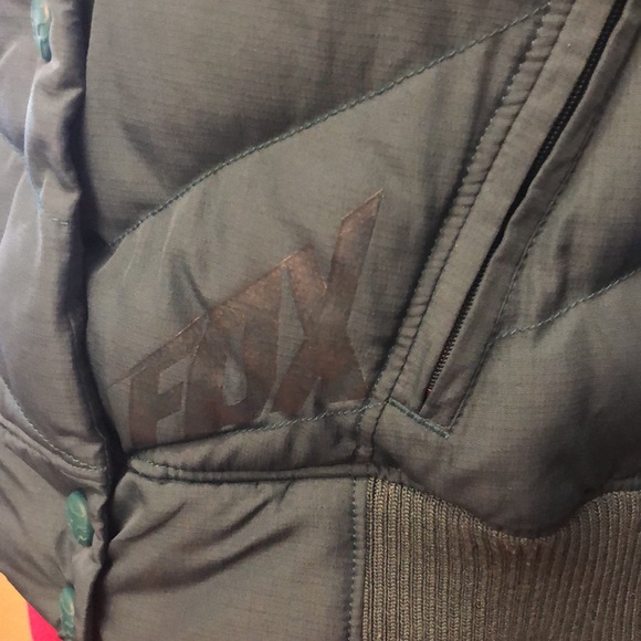 FOX Racing Puffer bomber Jacket w/ HOOD Medium - Picture 12 of 16